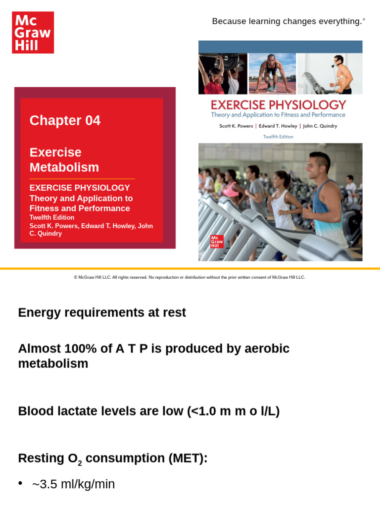 Fall 2024 KNES 348 Chapter 4 PowerPoint | PDF | Glycogen | Fat