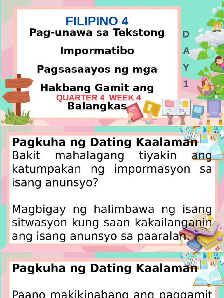 Q4 W4 Filipino4 | PDF