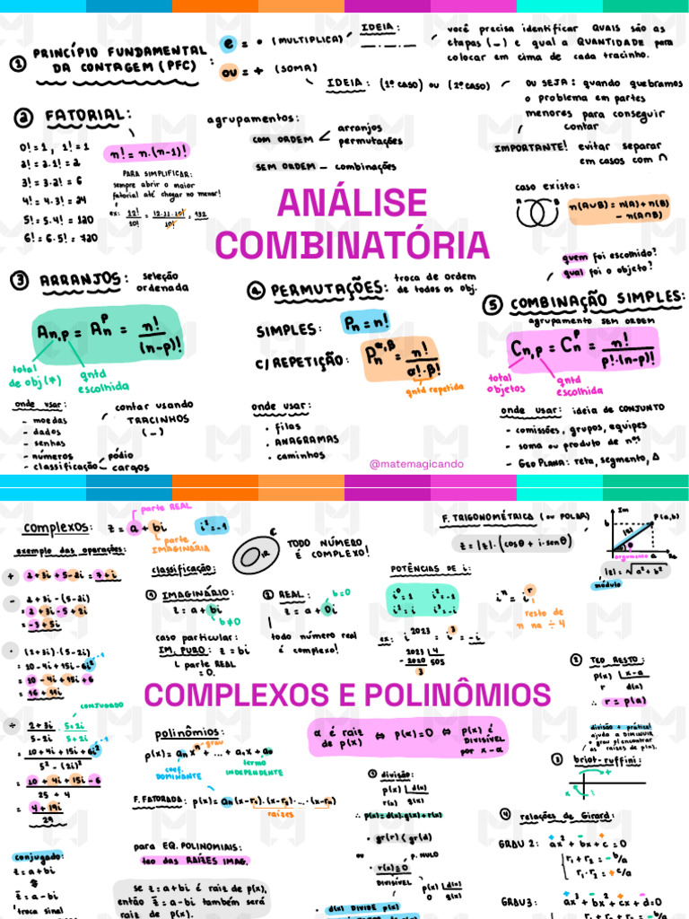 Análise Combinatória e Funções Matemáticas | PDF | Matemática