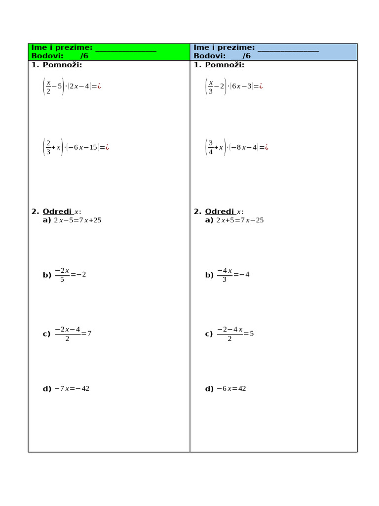 Ime I Prezime | PDF