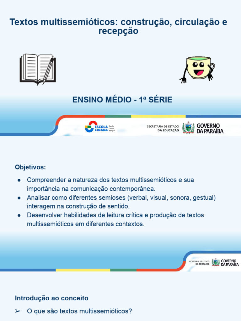 Textos Multissemióticos no Ensino Médio | PDF