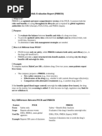 PSUR vs PBRER: Key Differences Explained | PDF | Pharmacovigilance | Risk