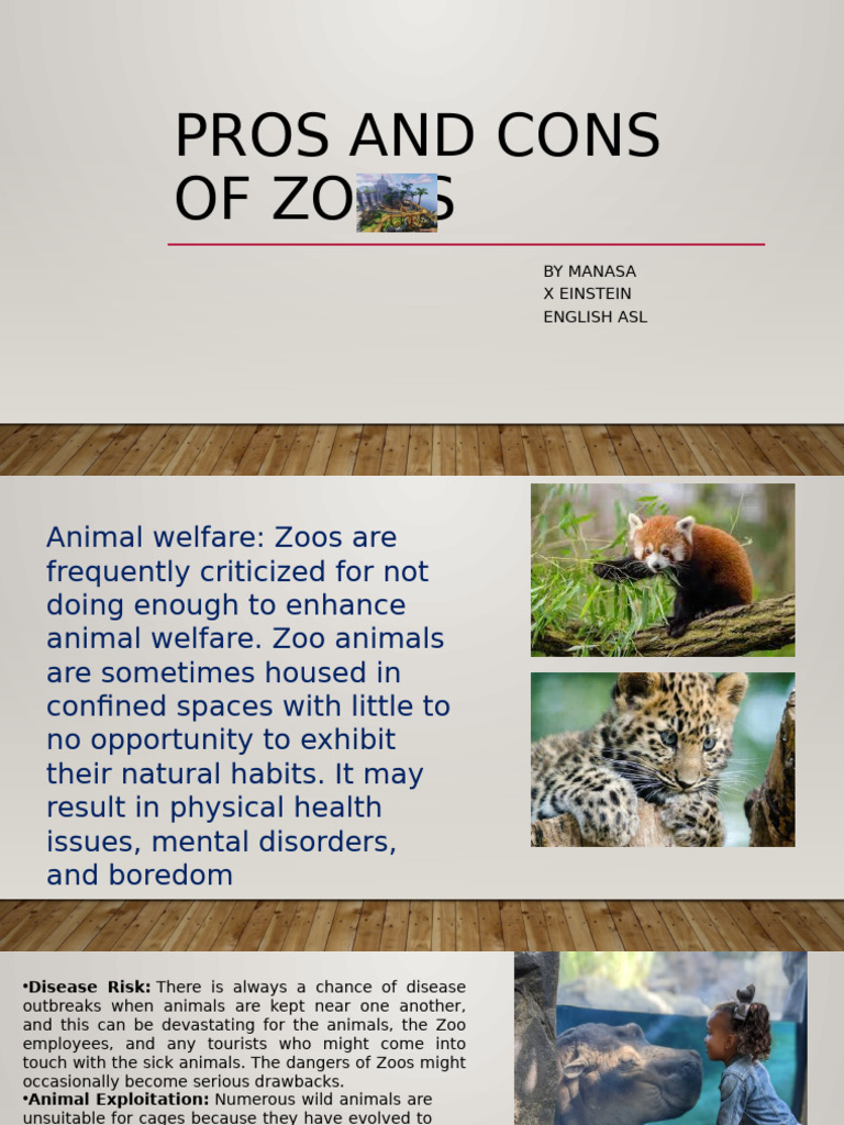 Pros and Cons of Zoos Explained | PDF