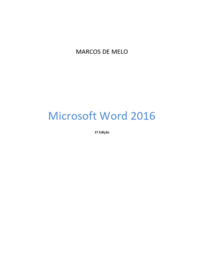 Guia Prático do Word 2016 | PDF | Impressão | Microsoft