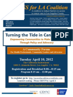 Turning The Tide in Cancer Care:: Tuesday April 10, 2012