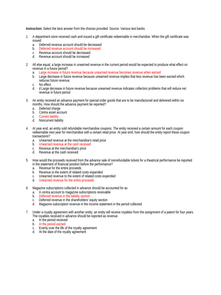 Impact of Deferred Revenue on Future Revenue | PDF | Deferral | Revenue