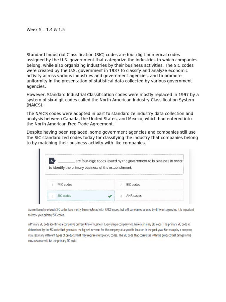 Understanding SIC and NAICS Codes | PDF