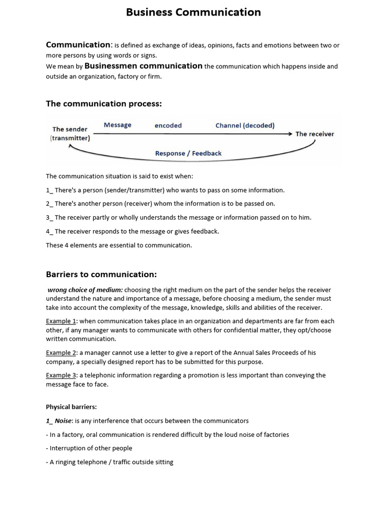 Effective Business Communication Guide | PDF | Communication ...