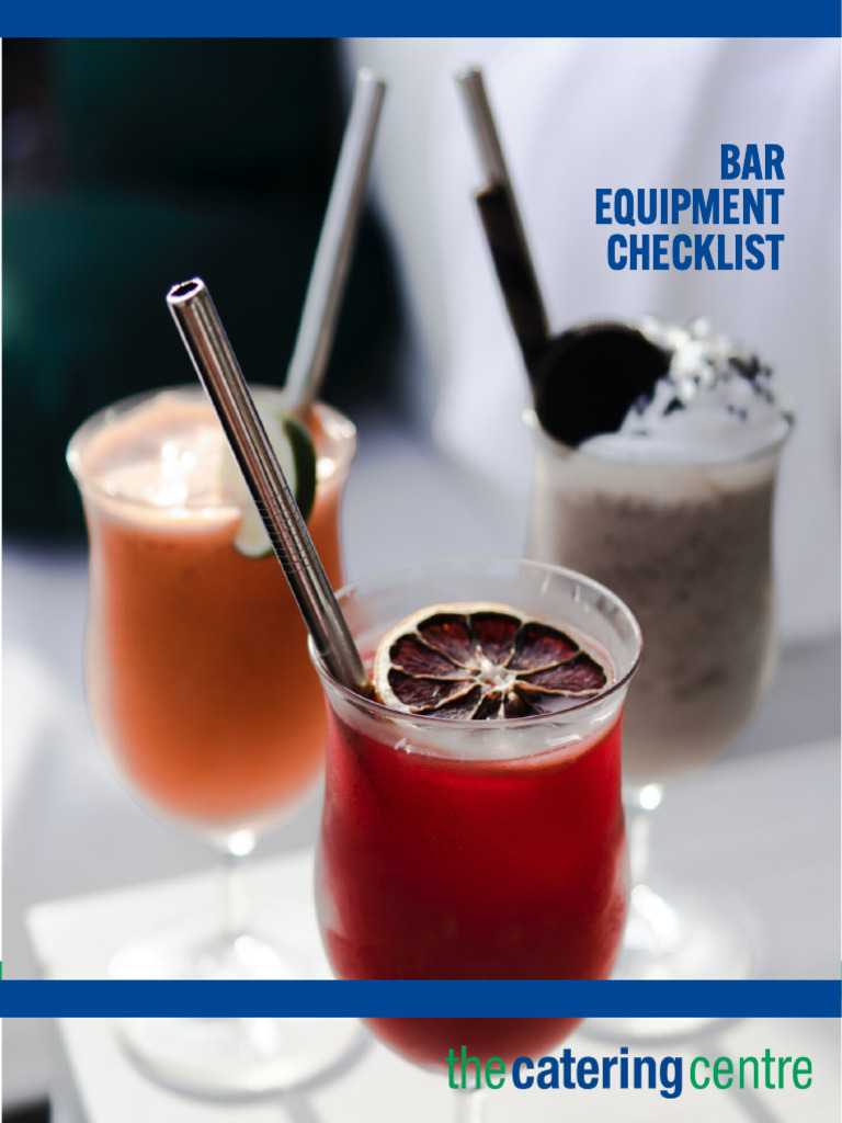 Bar Check List TCC | PDF | Drink | Cocktails