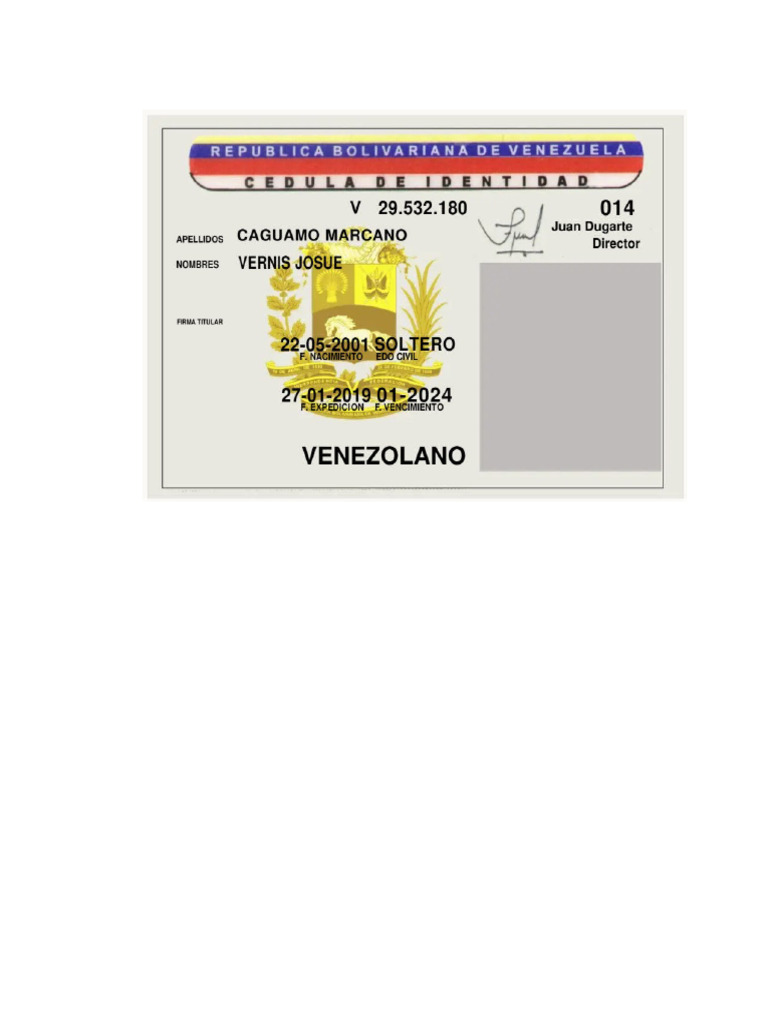 Cedula para Editar | PDF