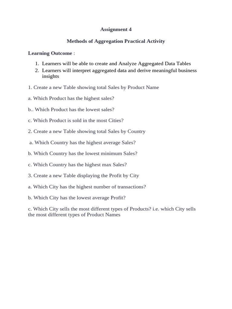 Assignment 4 | PDF
