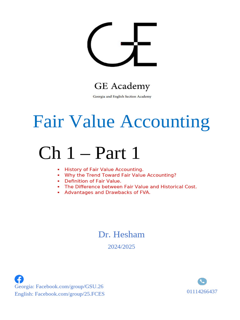 Fair Value Accounting Overview and Trends | PDF | Fair Value ...