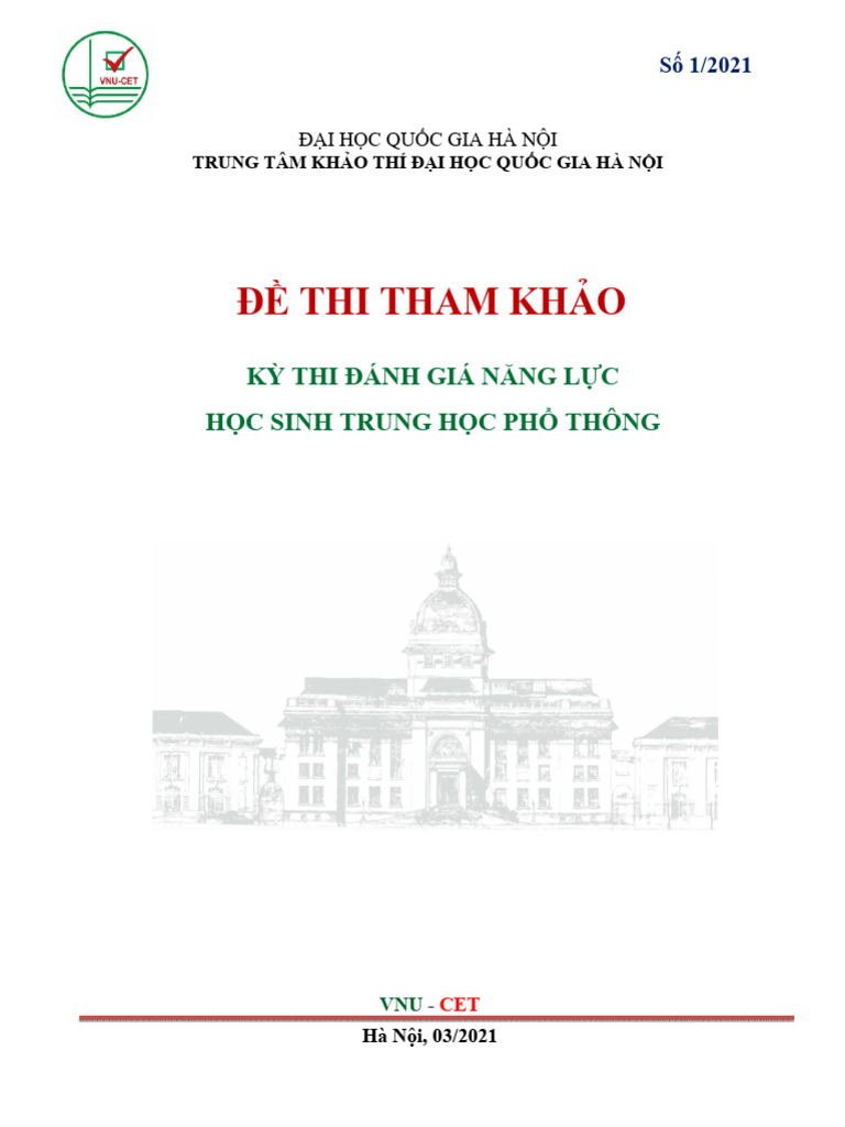 De Thi Tham Khao Hsa-1-9 | PDF