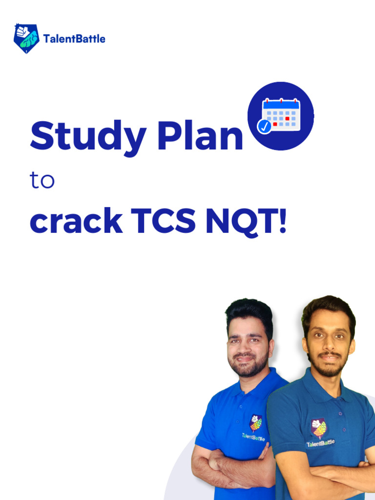 TCS NQT 2025 Study Plan Guide | PDF | Software Development | Computer ...