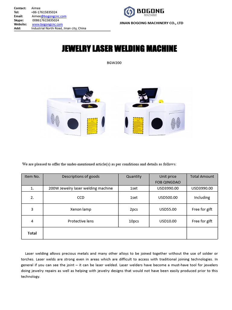 200W Mini Type Jewelry Laser Welding Machine+ Aimee +bogong Machinery ...