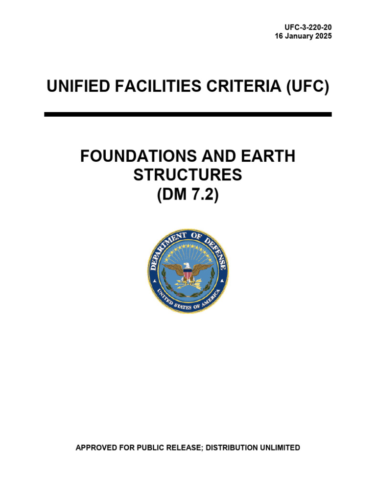 Foundations and Earth Structures UFC Guide | PDF | Deep Foundation ...