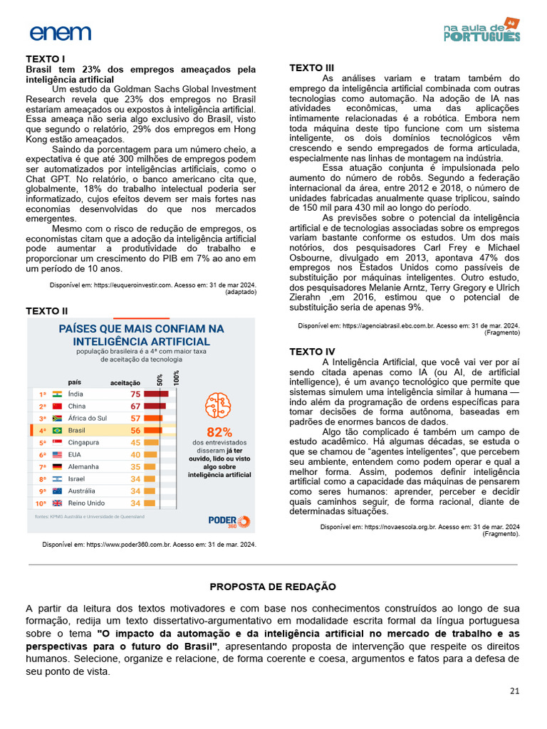 Impacto da IA no Trabalho no Brasil | PDF | Inteligência artificial ...