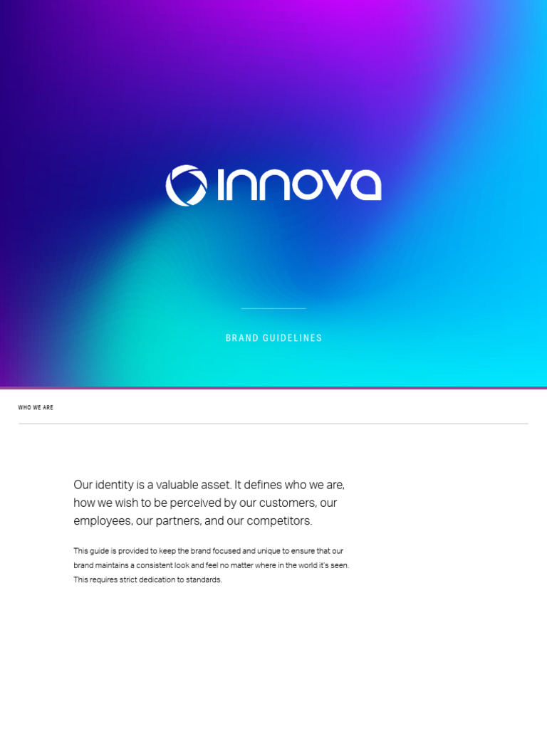 Innova Brand Guidelines Overview | PDF | Logos | Typefaces