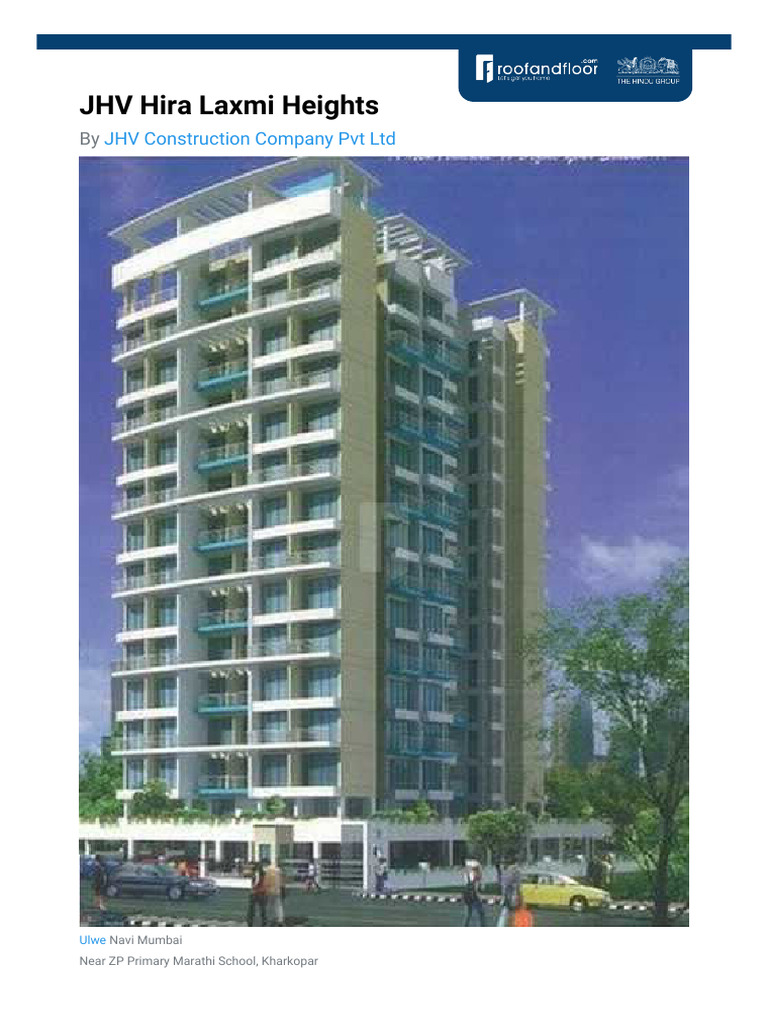 JHV Hira Laxmi Heights Overview | PDF