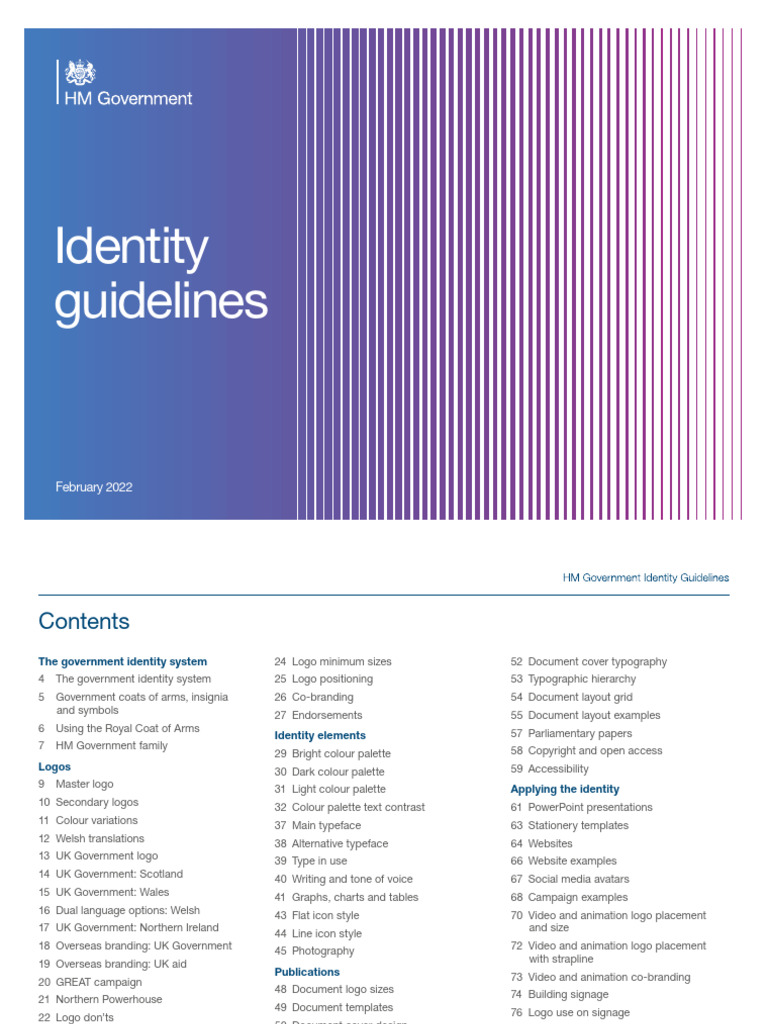 HMG Identity-Guidelines 2022 | PDF | Helvetica | Logos