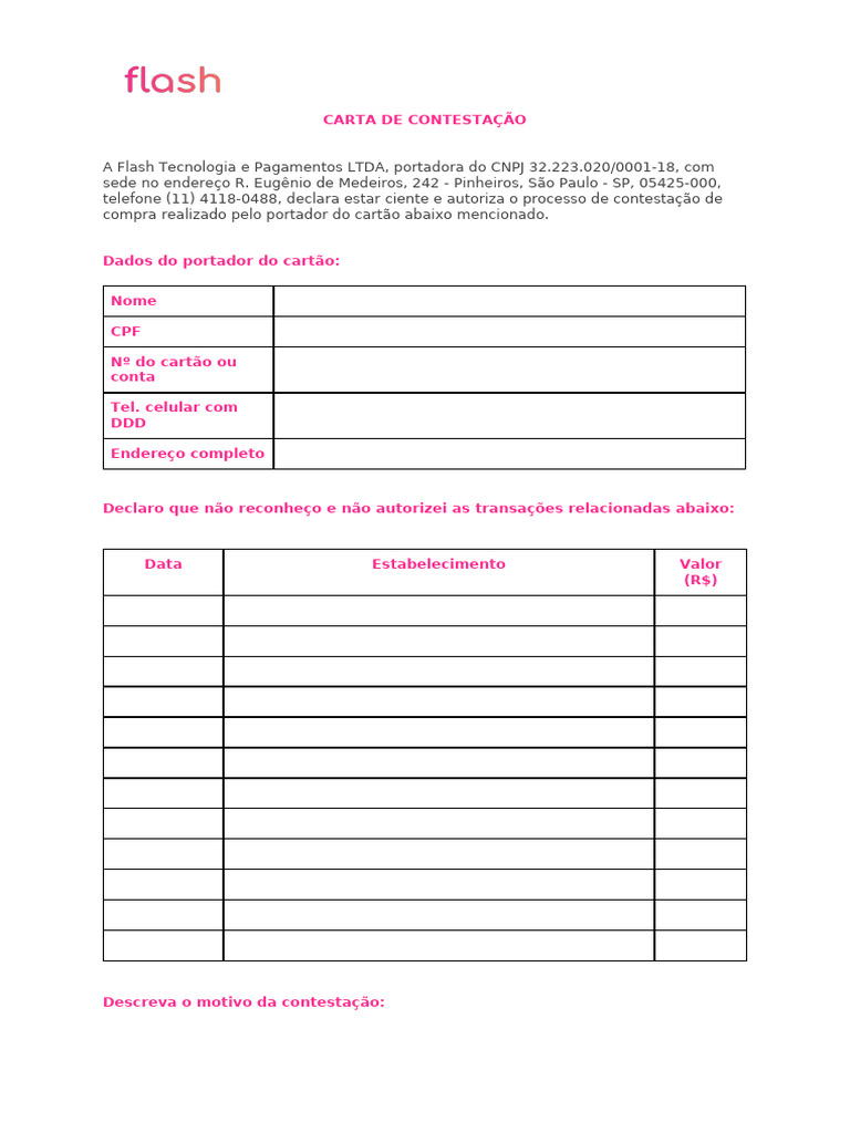 Carta+de+Contesta%c3%87%c3%83o Flash+%281%29 | PDF