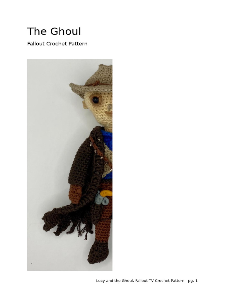 The Ghoul Pattern Publish | PDF | Crochet | Embroidery