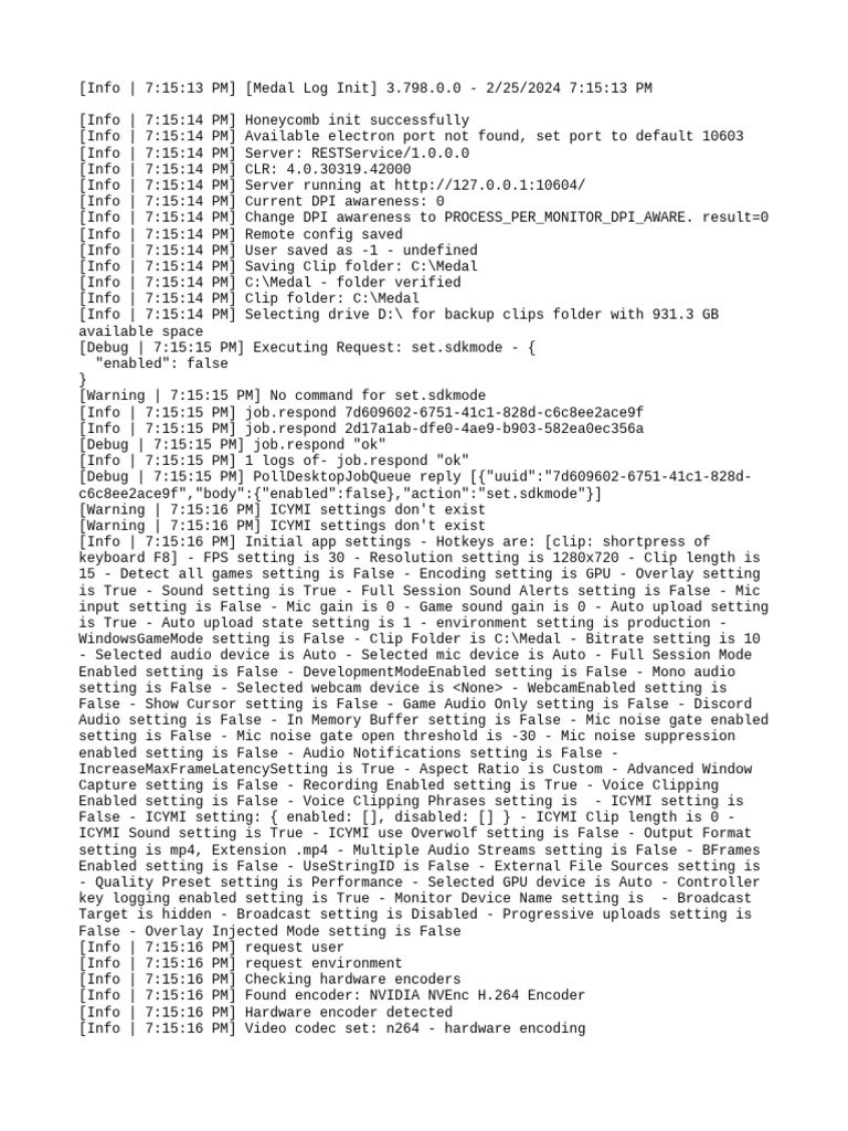 Medal Log Initialization Report | PDF | Microphone | Computer Keyboard