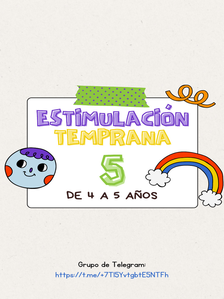 Estimulación Temprana para Niños de 4 a 5 Años | PDF | Papel