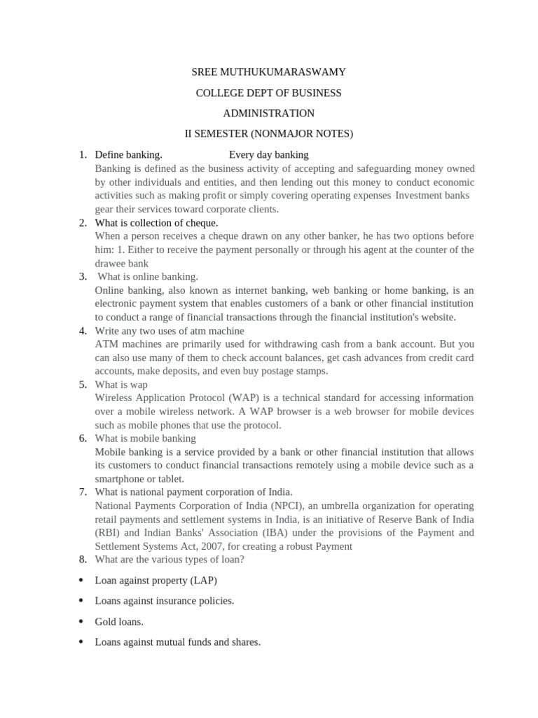 Everyday Banking: Key Concepts Explained | PDF | Banks | Credit Card