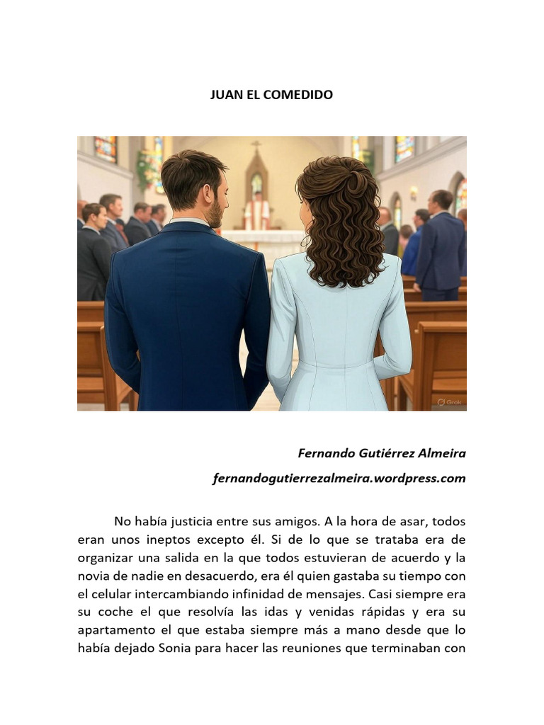Juan El Comedido, Por Fernando Gutiérrez Almeira | PDF