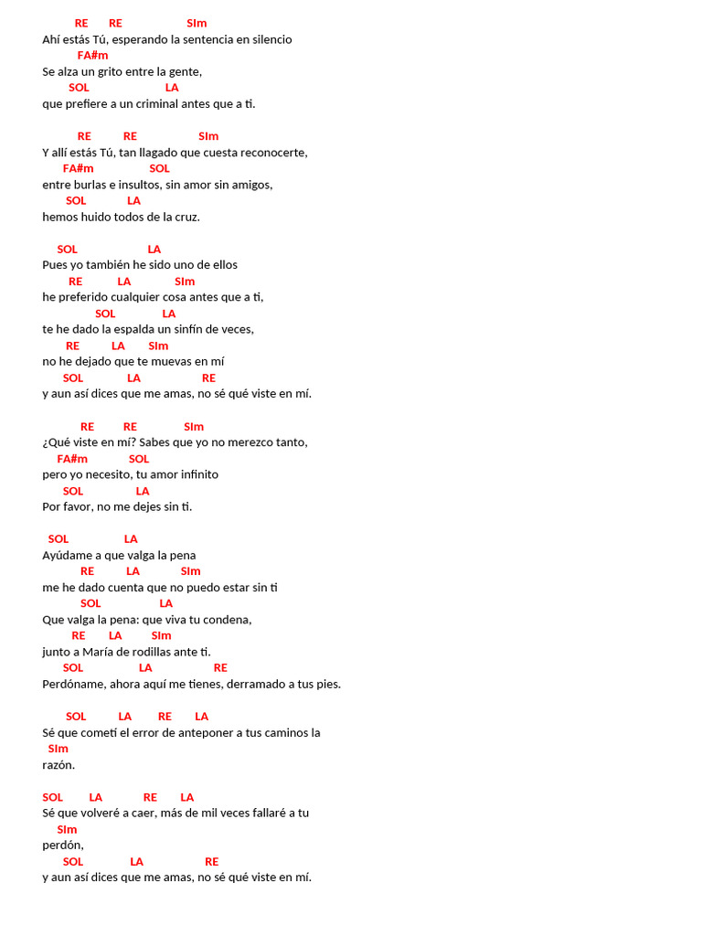 No Sé Qué Viste en Mi - Hakuna | PDF