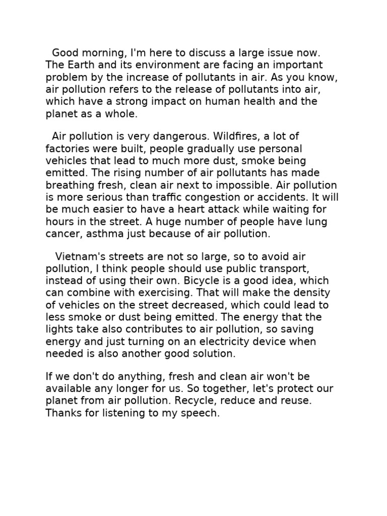 Solutions to Combat Air Pollution | PDF