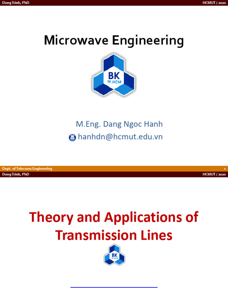 Transmission Line Theory and Applications | PDF | Transmission Line ...