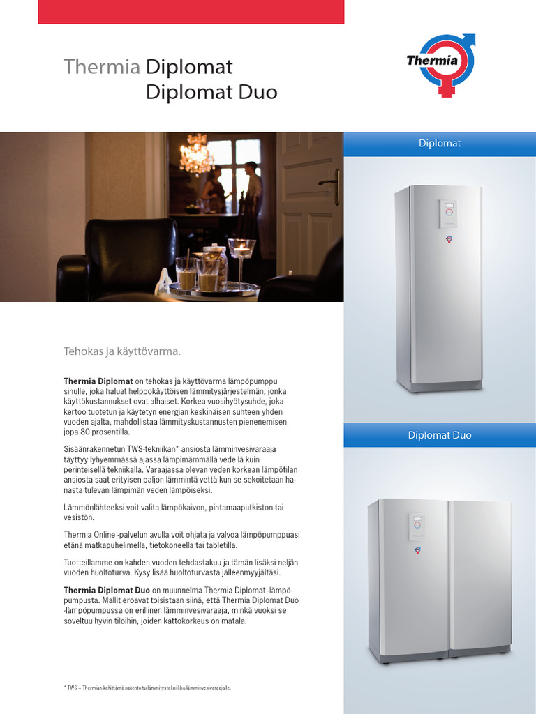 Thermia D DD Datablad FIN Hires | PDF