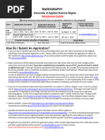 HCC Radiography Program Admission Guide | PDF | Communication | Radiology