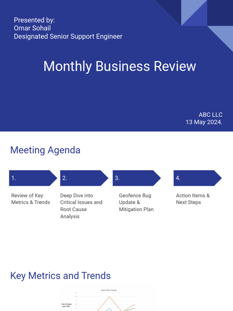 Monthly Business Review: Key Issues & Updates | PDF | Software Bug ...