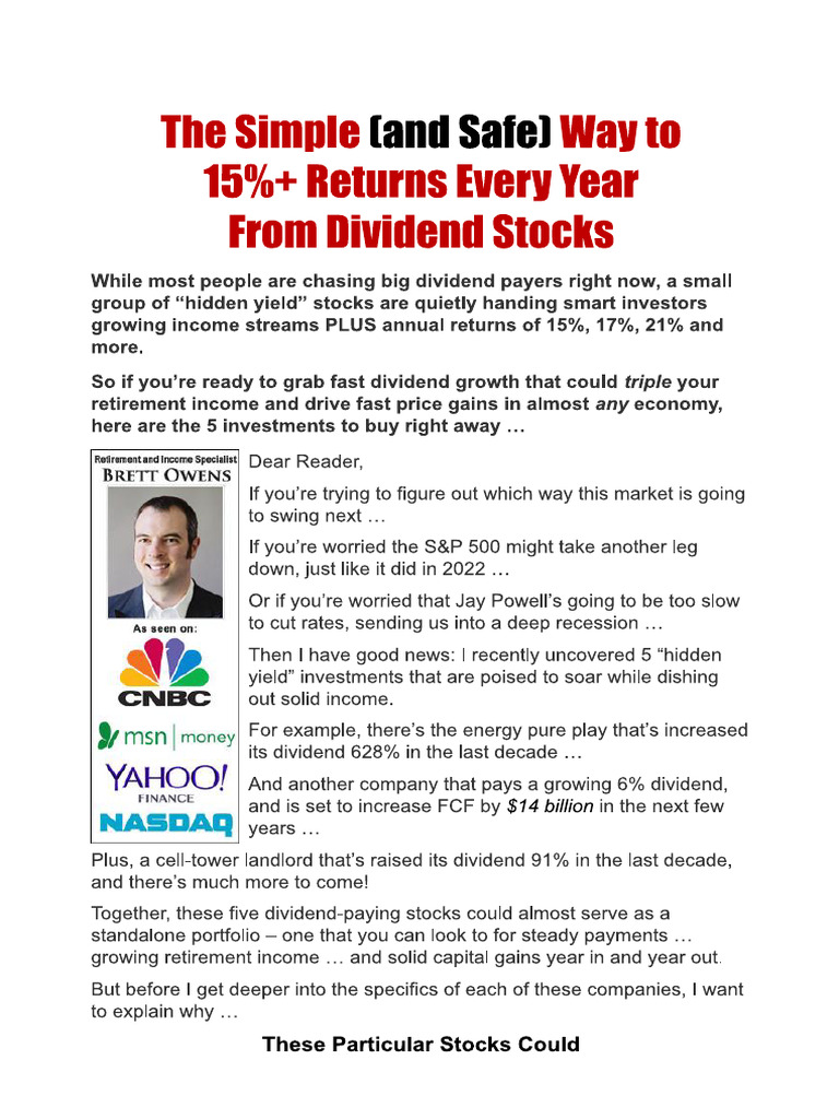 New 15% For Life | PDF