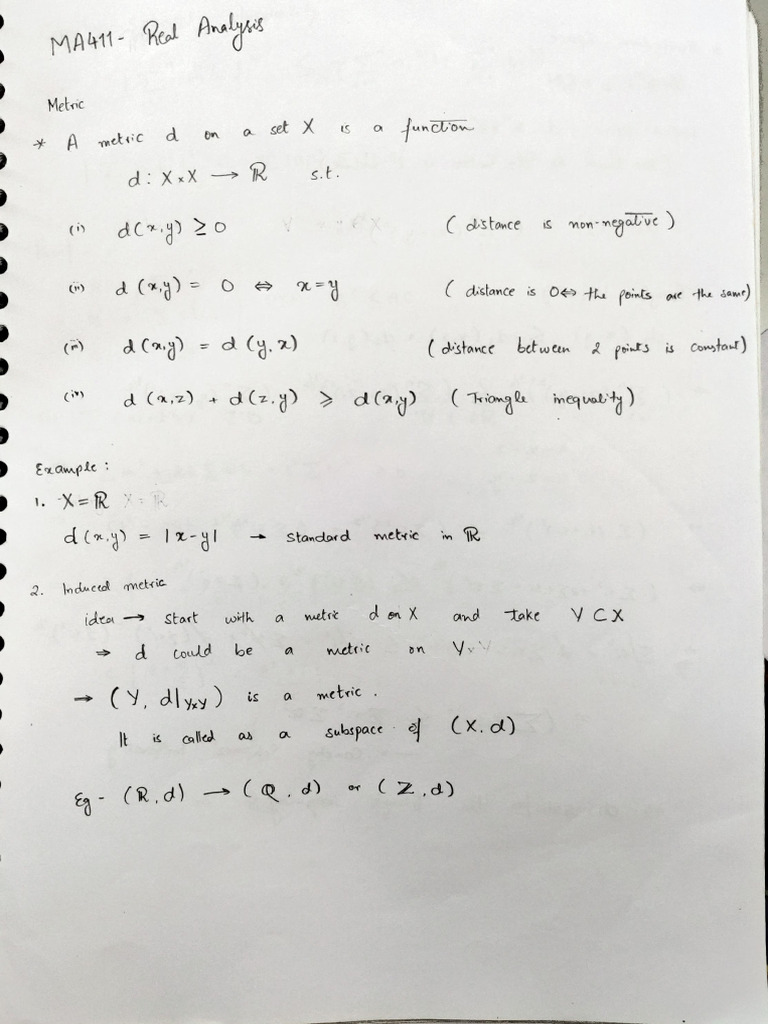 Real Analysis Akshat Bhaiya Notes | PDF