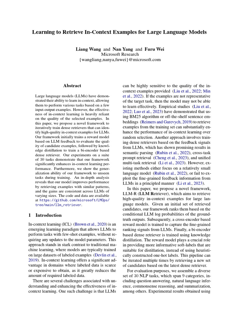 Enhancing In-Context Learning for LLMs | PDF | Artificial Intelligence ...