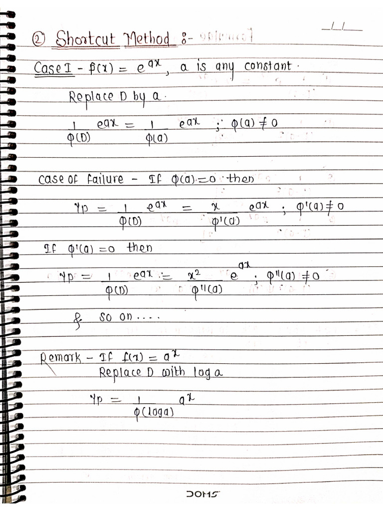 Shortcut Method | PDF