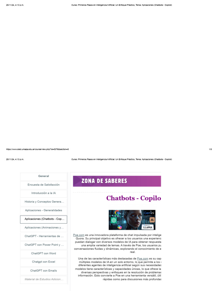 Aplicaciones de IA: Chatbots y Copilot | PDF | Inteligencia artificial ...