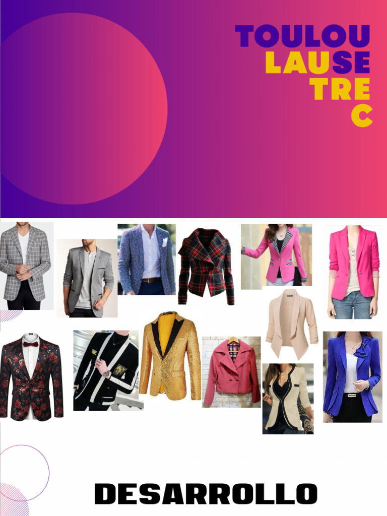 Diseño de Sacos para Dama y Caballero | PDF