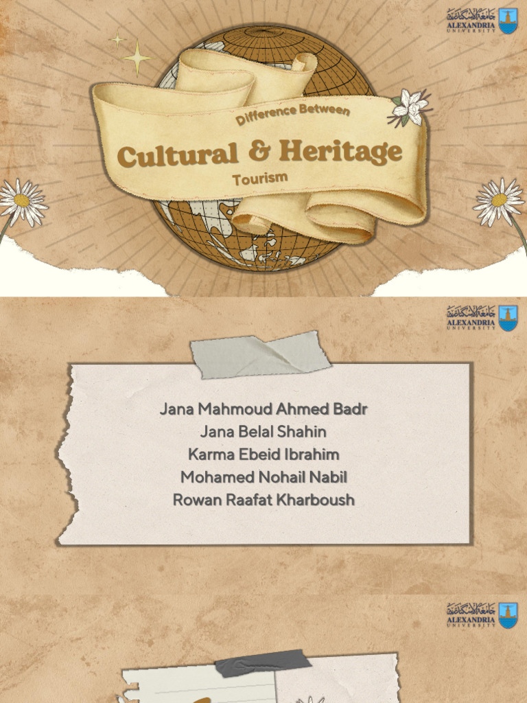 Cultural vs. Heritage Tourism Explained | PDF
