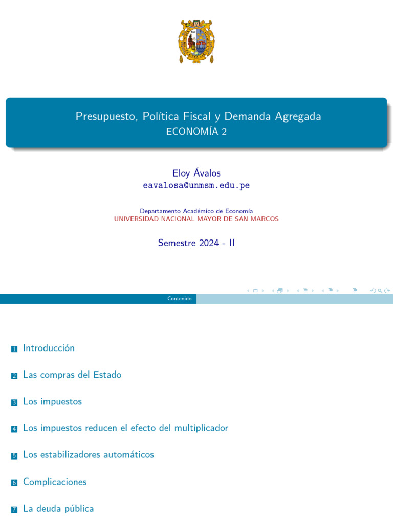 Política Fiscal y Demanda Agregada | PDF | La política fiscal ...
