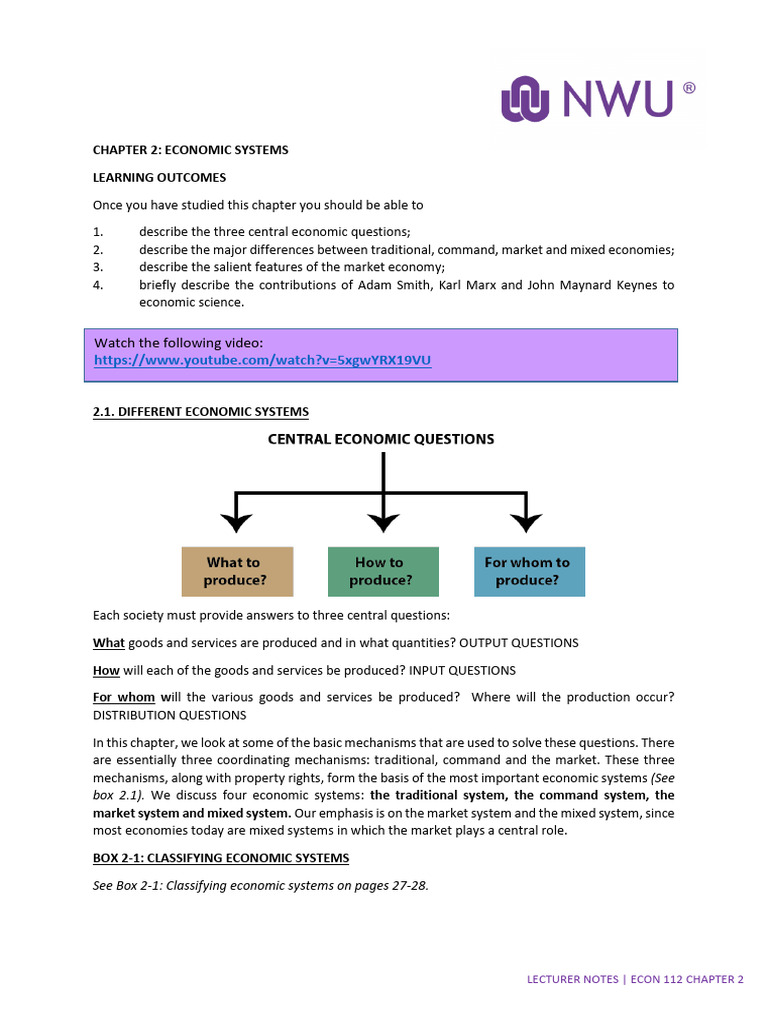 CHAPTER+2+ENG-1_240219_202007 | PDF | Economic System | Market (Economics)