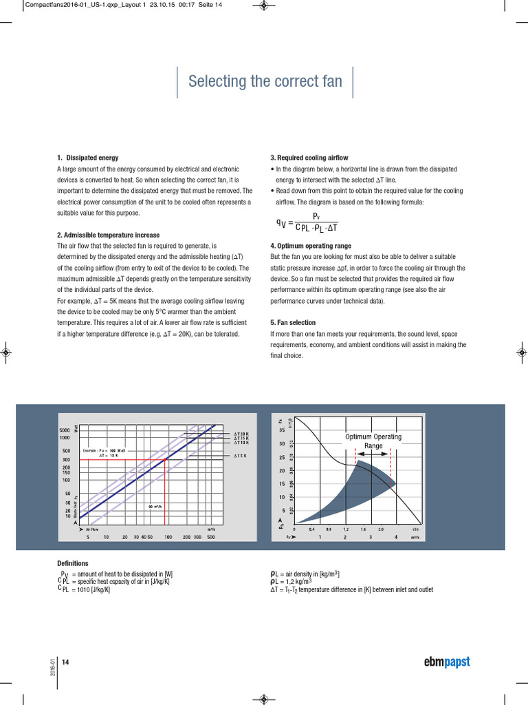 Fan Selection and Installation Guide | PDF | Heat | Mechanical Engineering