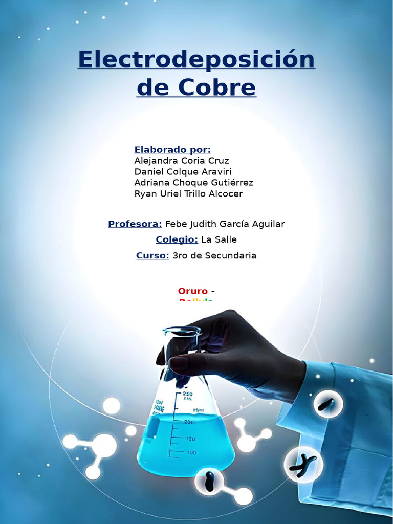 Proceso de Electrodeposición de Cobre | PDF | Redox | Cobre
