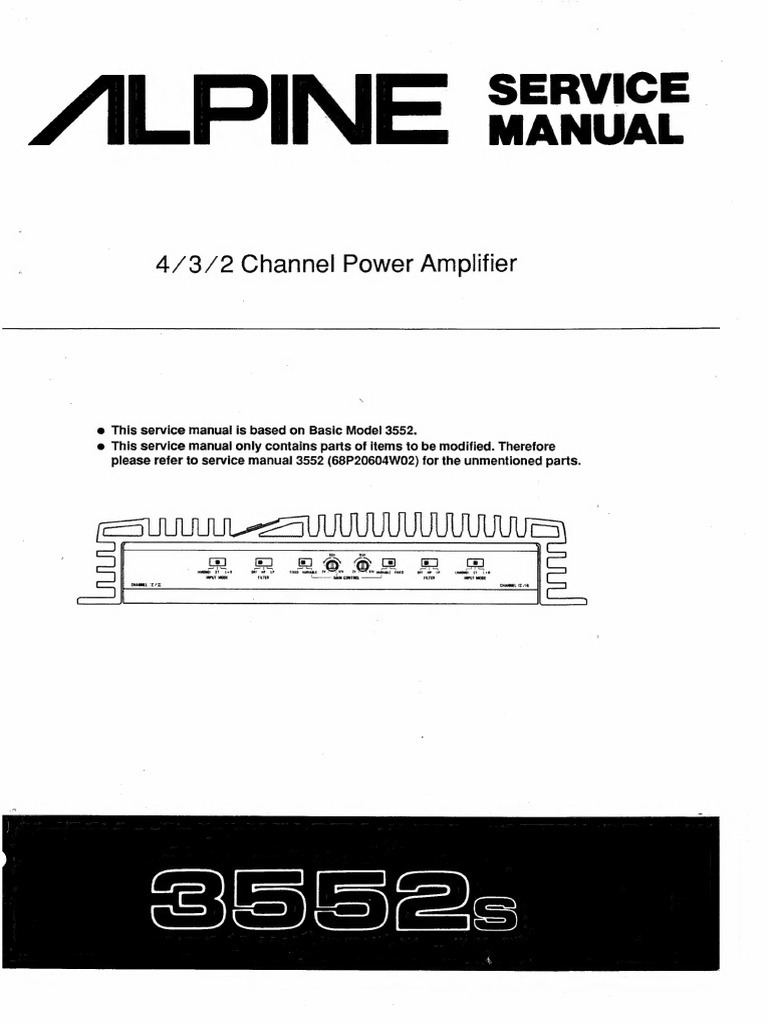専用ページ❸ Zilpin 4/3/2 Channel Amp Service Manual | PDF | Electronic