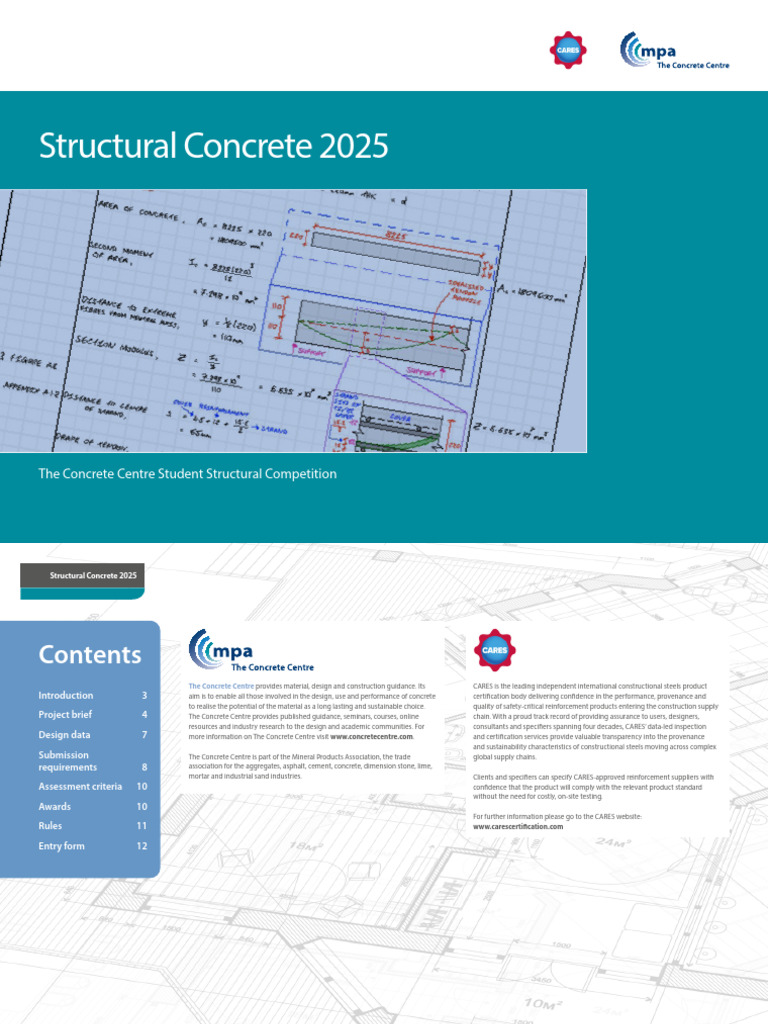 Structural Concrete 2025 Competition Guide | PDF | Concrete | Elevator