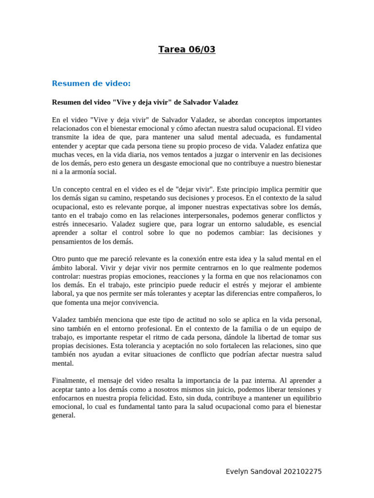 Tarea 06 | PDF | Las emociones | Mente